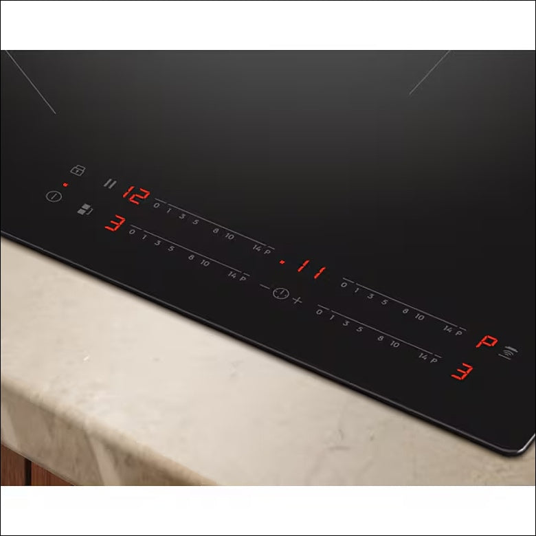 Electrolux EIV83443CT Piano Cottura a Induzione Matt Serie 600 Bridge 80 cm, 4 Zone, Hob2Hood, Nero Opaco