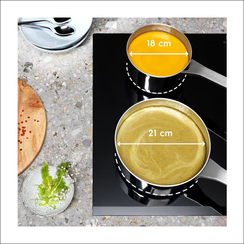 Electrolux EIV83443CT Piano Cottura a Induzione Matt Serie 600 Bridge 80 cm, 4 Zone, Hob2Hood, Nero Opaco