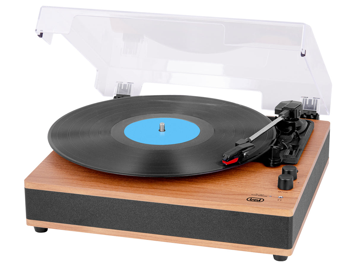 Trevi Giradischi VT 1025 BT Wireless IN/OUT 33/45/78 Giri 2x2 W Legno