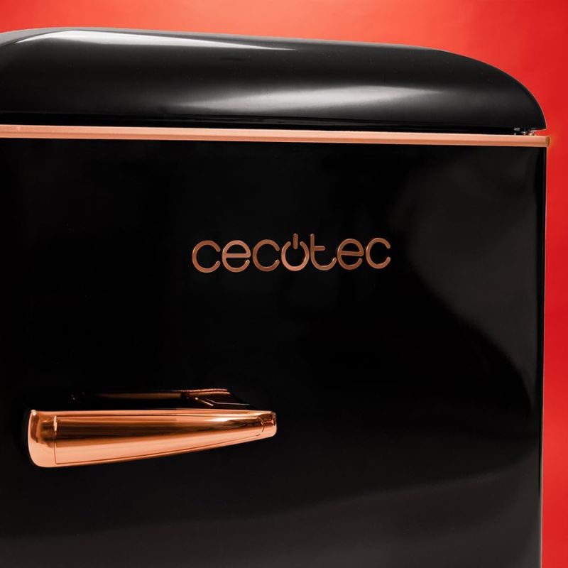 Cecotec Frigo Bolero Coolmarket 86 Nero e finiture Oro