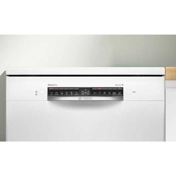 Bosch SMS4EVW08E Serie 4 Lavastoviglie a Libera Installazione 60 Cm Bianco