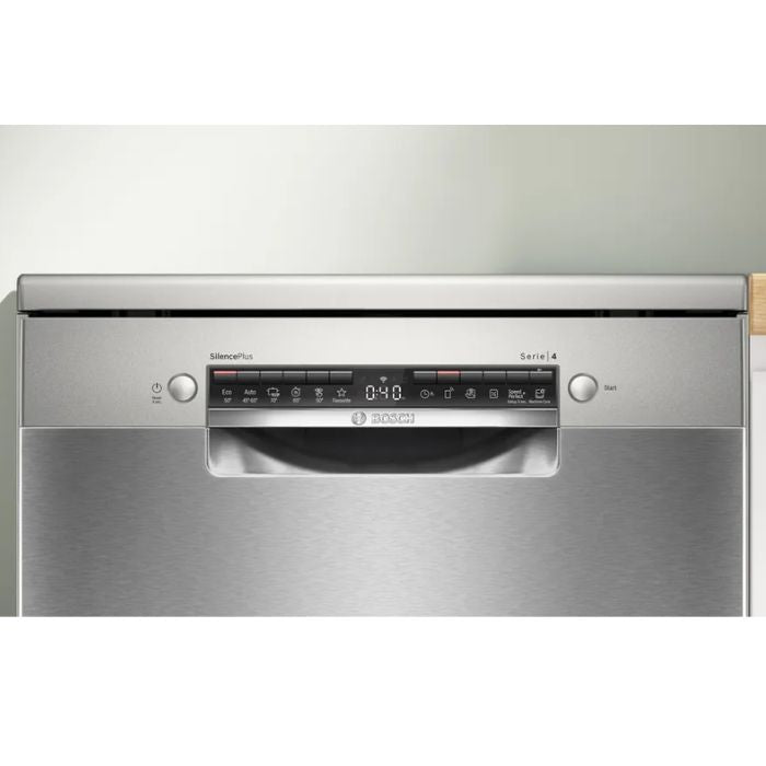 Bosch SMS4EVI08E Lavastoviglie 60cm Serie 4 libera installazione Acciaio spazzolato Anti-impronta 14 coperti (B)