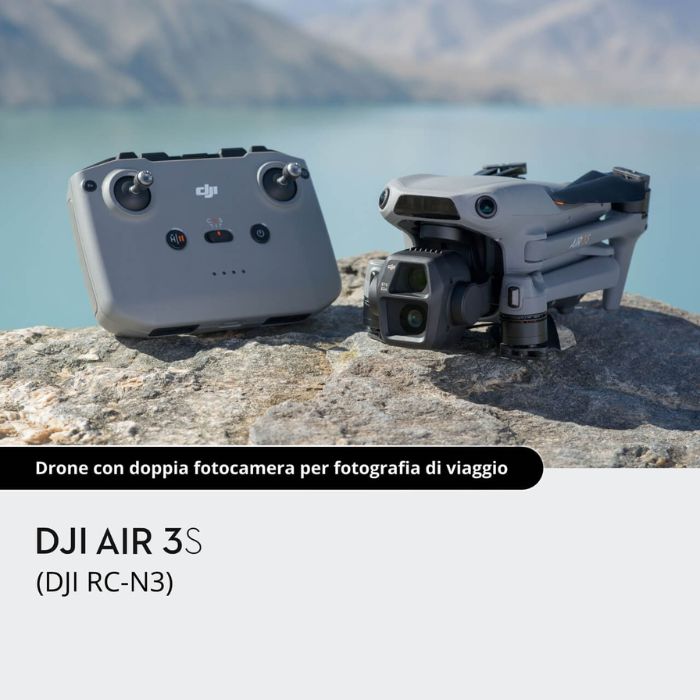 DJI Air 3s Drone 4 rotori Quadrirotore 50 MP 3840 x 2160 Pixel 4276 mAh Grigio