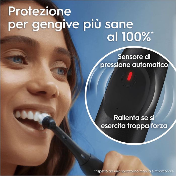 Oral-B iO 2 Spazzolino Elettrico Nero 1 Testina Di Ricambio 1 Spazzolino