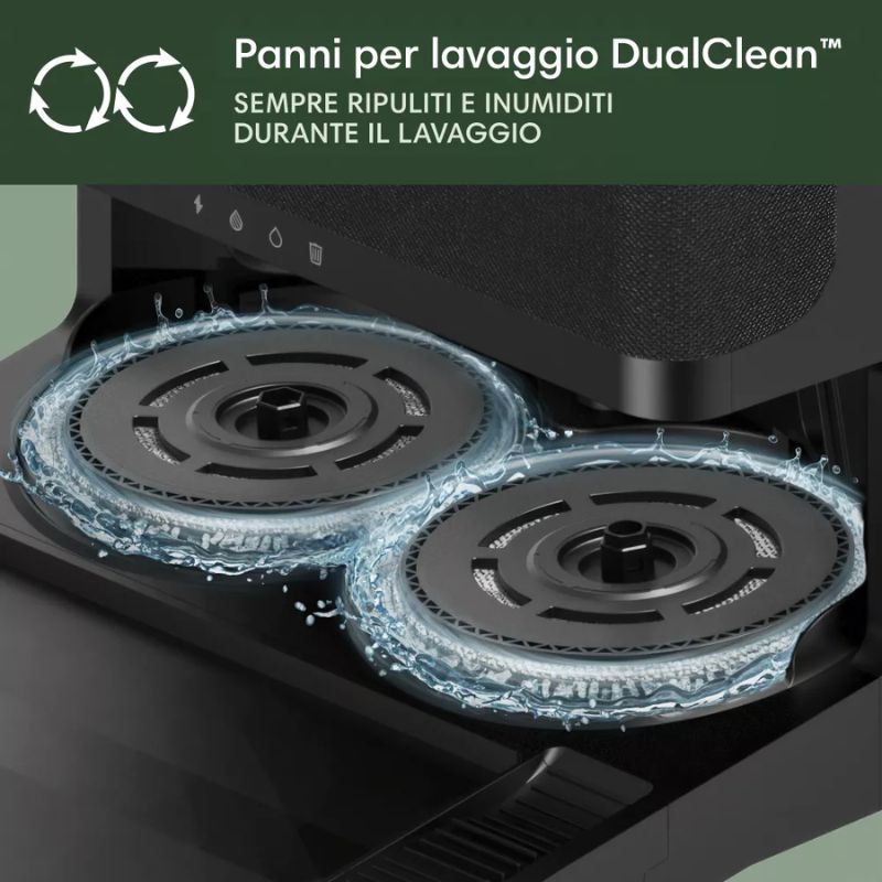 Roomba Irobot Plus 405 Combo con Stazione di Pulizia Lavaggio e Ricarica Robot Aspirapolvere 2-in-1 Lava e Aspira