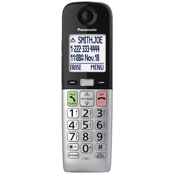 Panasonic KX-TGU430EXB Telefono Cordless Nero e Argento
