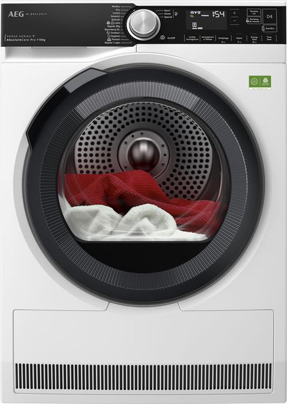 AEG Asciugatrice XTR9HBGX510AY Serie 9000X 10 kg Pompa di Calore Classe A ProSteam