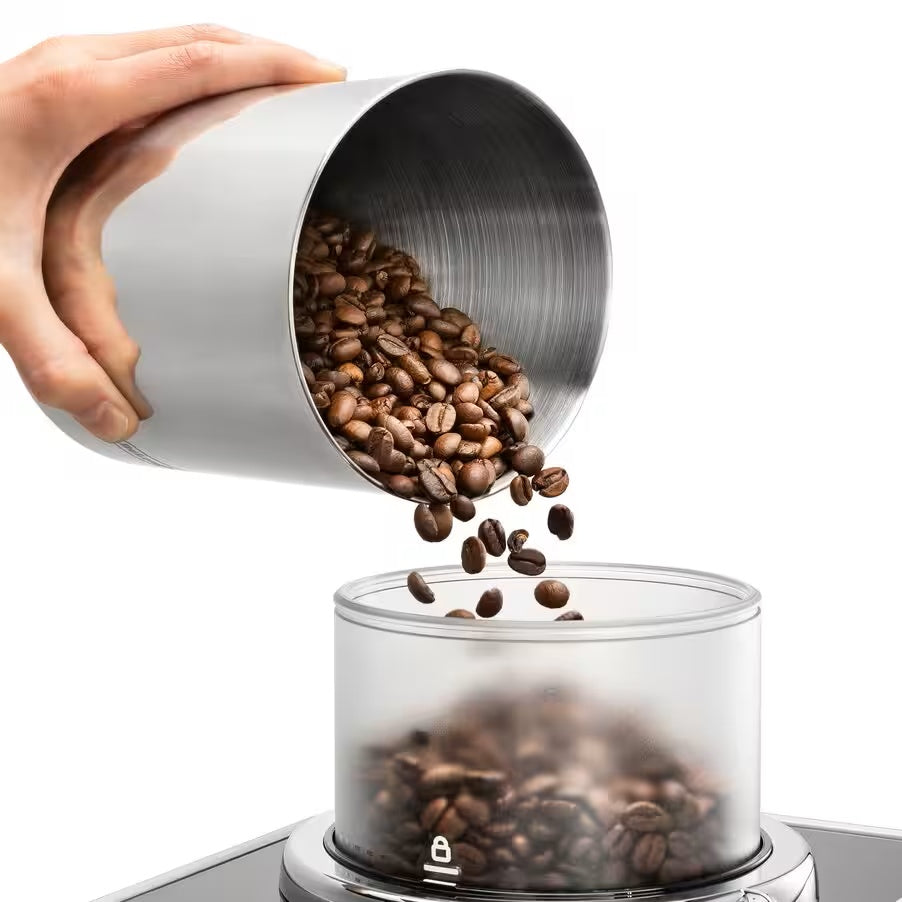 De’Longhi Macchina da Caffè Automatica Rivelia Start EXAM420.55.WXL 10 Bevande Bean Switch LatteCrema Hot Bianco