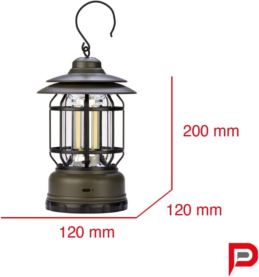 Polypool PP3115 Lampada Led Ricaricabile da Esterno Design Retrò