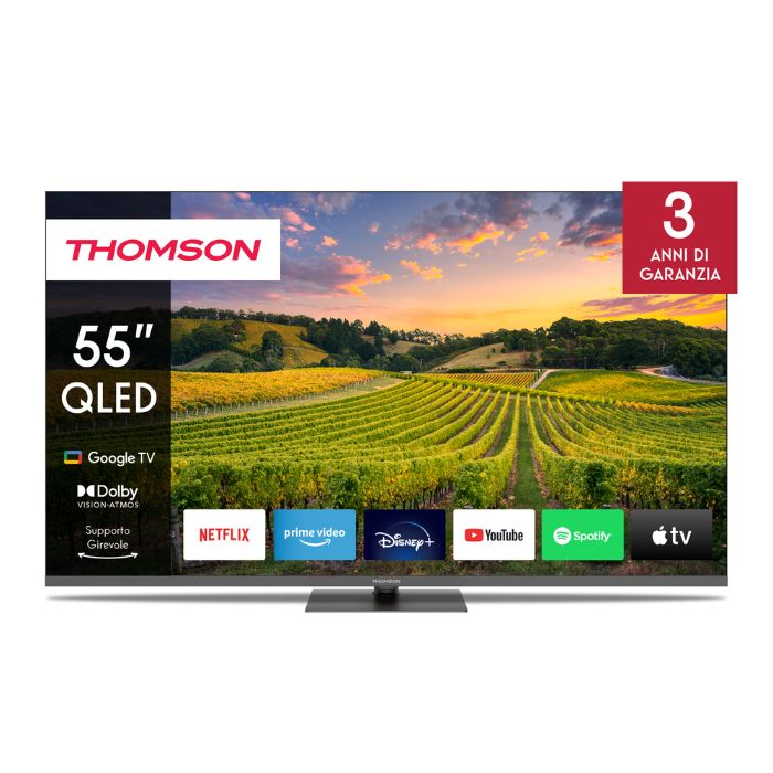 Thomson 55QG5C14 Televisione Smart TV 55 Pollici Qled Google TV
