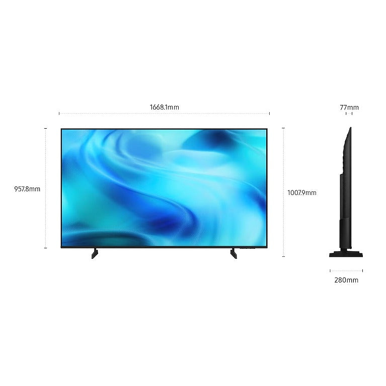 Samsung TV Crystal UHD U7000H UE75U7000HUXZT Smart TV 75" 4K HDR Wi-Fi Nero 2026