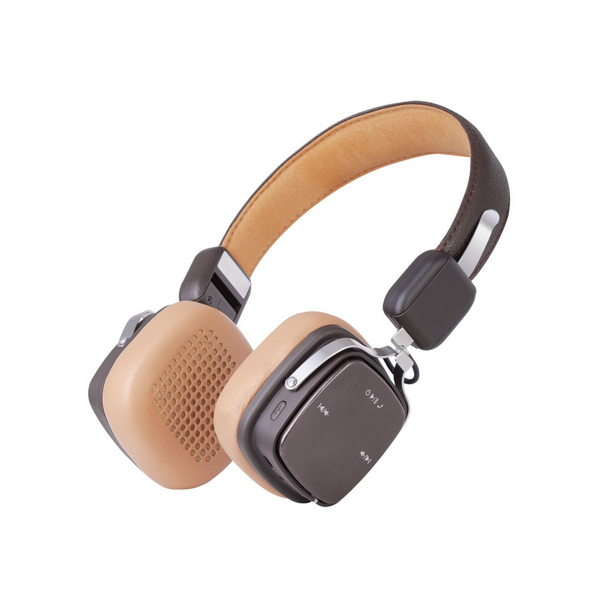 Trevi Cuffie Wireless HE 800 AB Marrone Bluetooth 5.3 ANC AUX-IN
