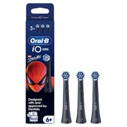 Oral-B Testine di Ricambio iO Kids Spider-Man 6+ Gentle Care Nere 3 Pezzi