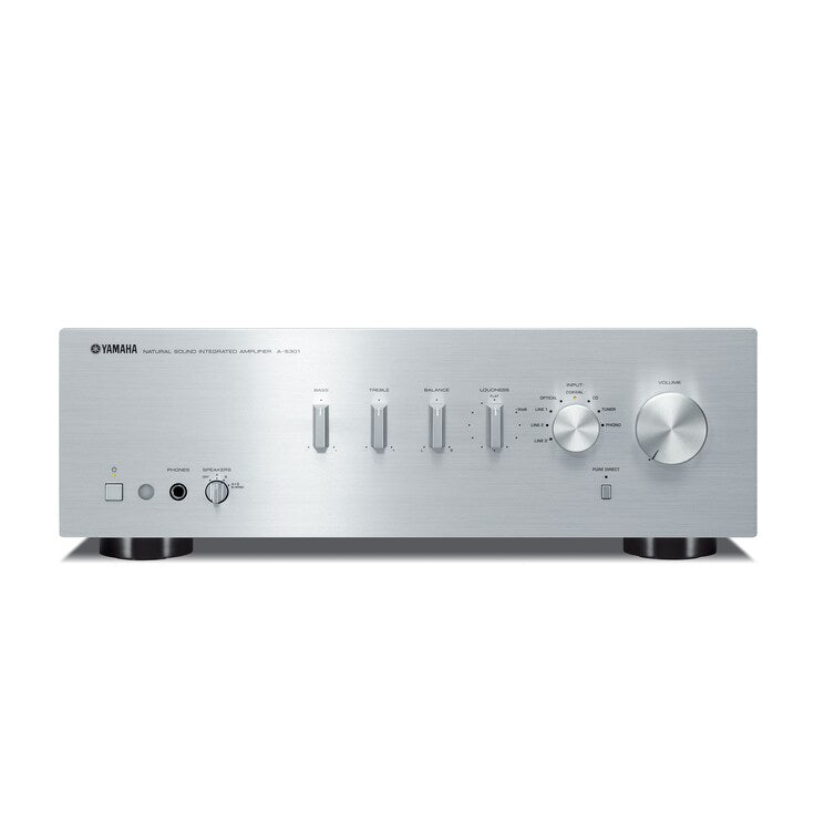 Yamaha Amplificatore Integrato A-S301 2.0 60 W x2 RMS Ingressi Ottico e Coassiale Phono MM Nero