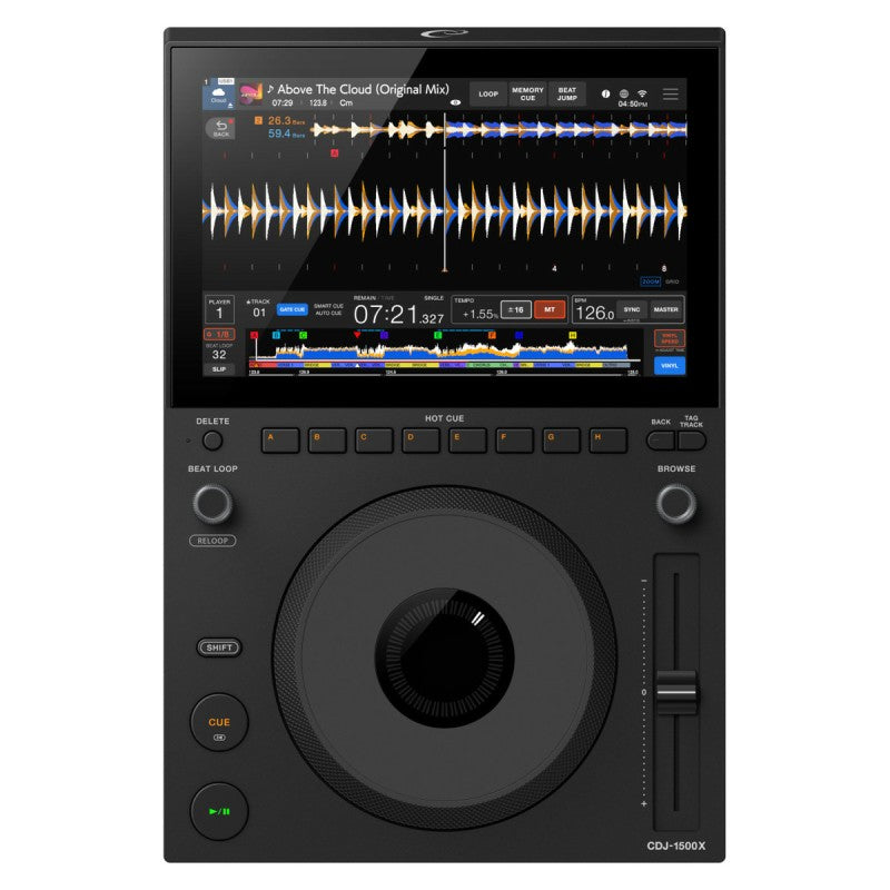 AlphaTheta CDJ-1500X Lettore Multimediale DJ Professionale con Touchscreen da 10,1", Wi-Fi, NFC e Streaming
