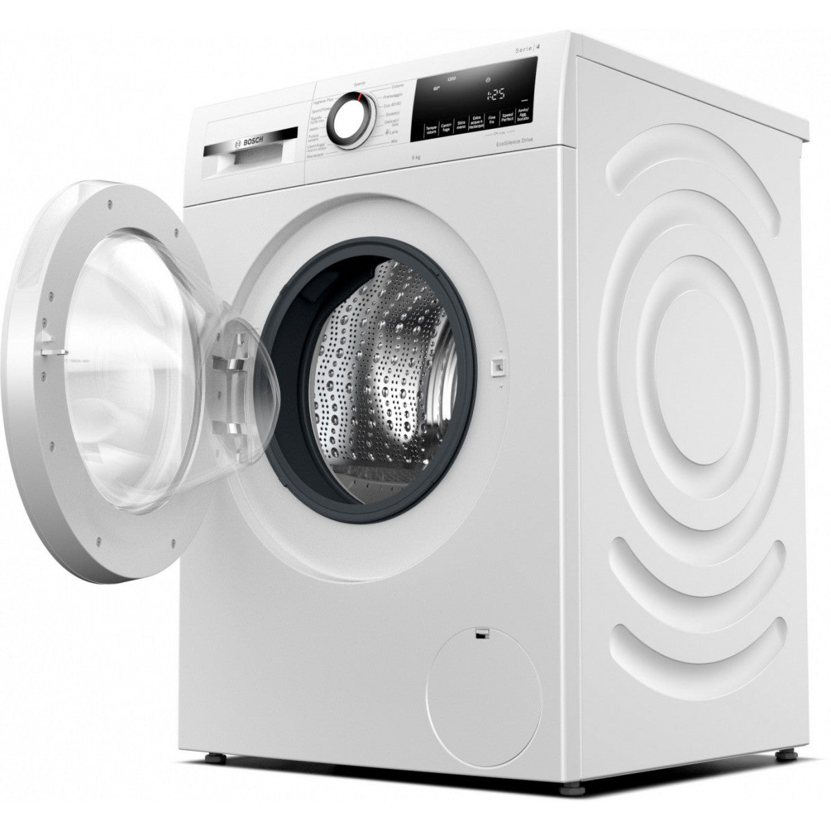 Bosch WGG04200IT - Lavatrice a carica Frontale, Serie 4, 9 Kg, 1200 Giri, Inverter, Classe A