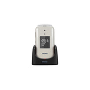Brondi Amico Supervoice Tortora – Cellulare a conchiglia Dual SIM con tasti grandi e tasto SOS
