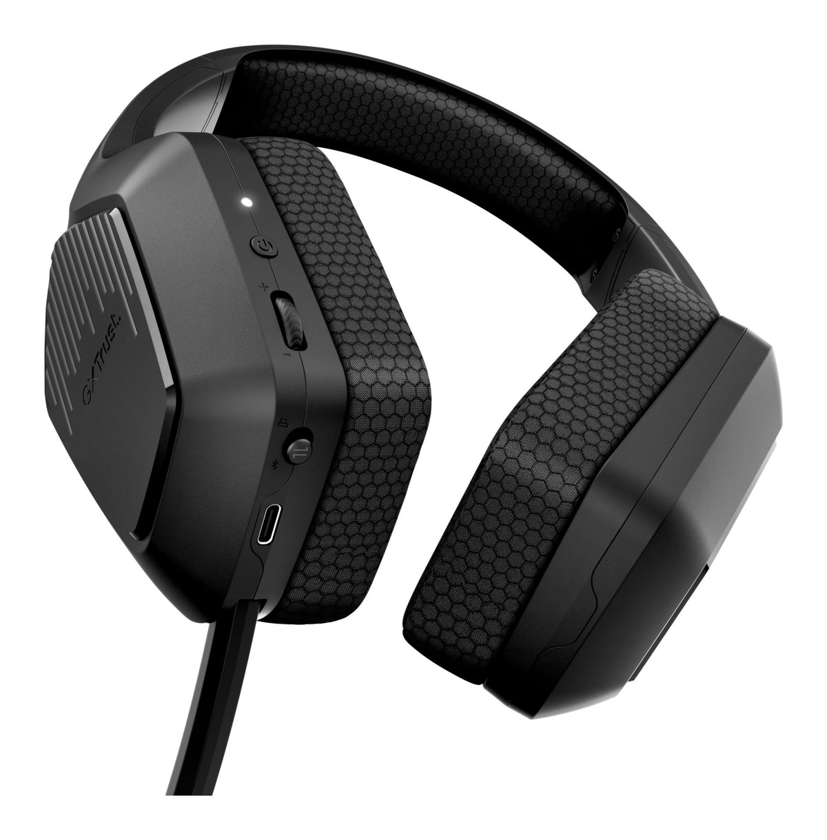 Trust GXT 425 Zirox II Dual Wireless 26314, Cuffie Gaming Over-Ear Wireless Bluetooth e 2,4 GHz, Driver da 50 mm, Nero