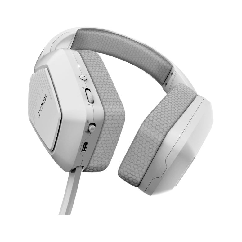 Trust GXT 425W Zirox II Dual Wireless 26315, Cuffie Gaming Over-Ear Wireless Bluetooth e 2,4 GHz, Driver da 50 mm, Bianche
