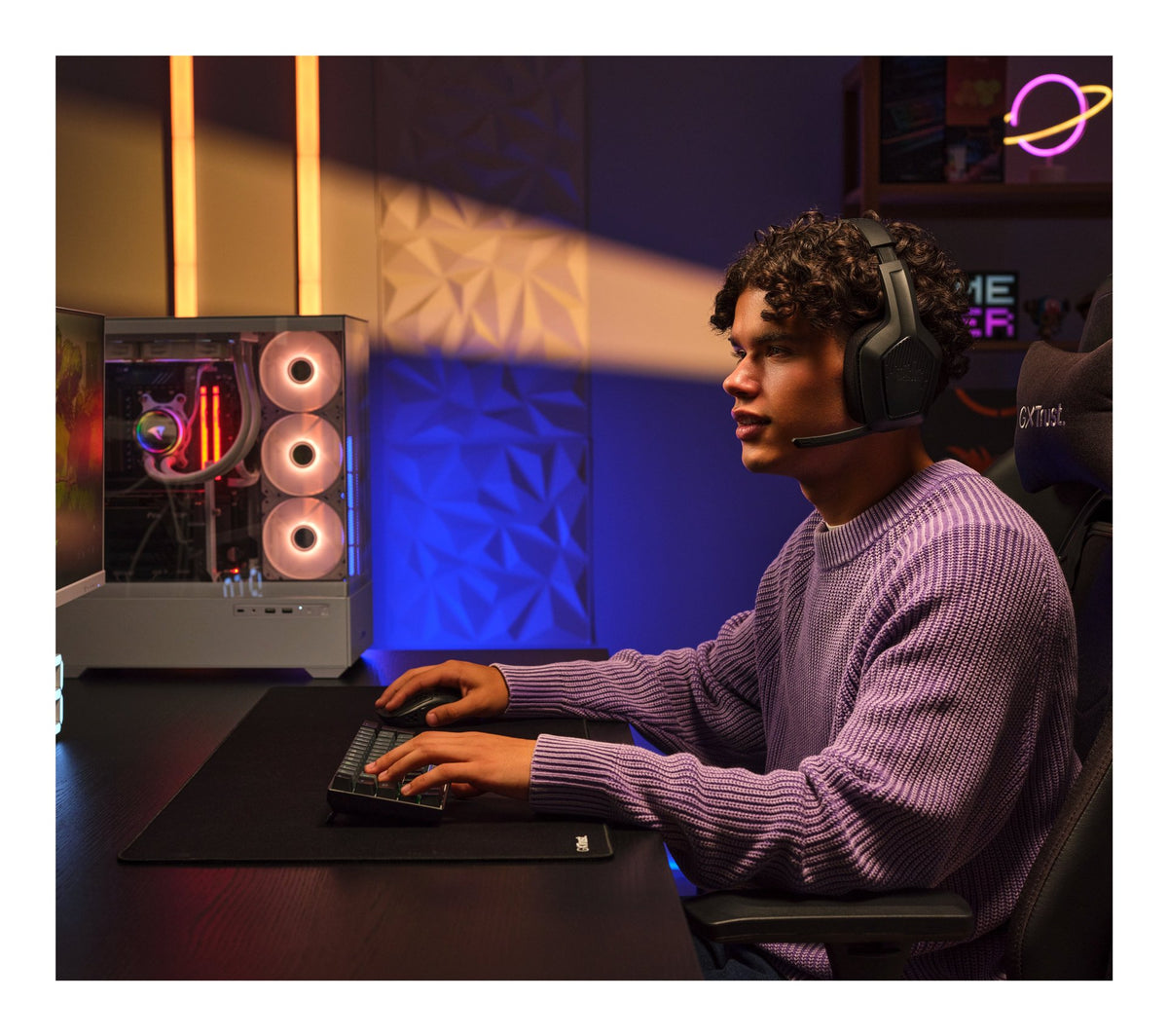 Trust GXT 425 Zirox II Dual Wireless 26314, Cuffie Gaming Over-Ear Wireless Bluetooth e 2,4 GHz, Driver da 50 mm, Nero