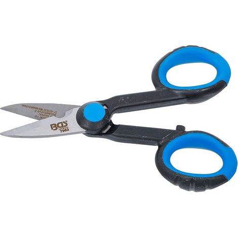 GBC Forbici Professionali per Elettricisti 145 mm in Acciaio Inox con Spellacavi