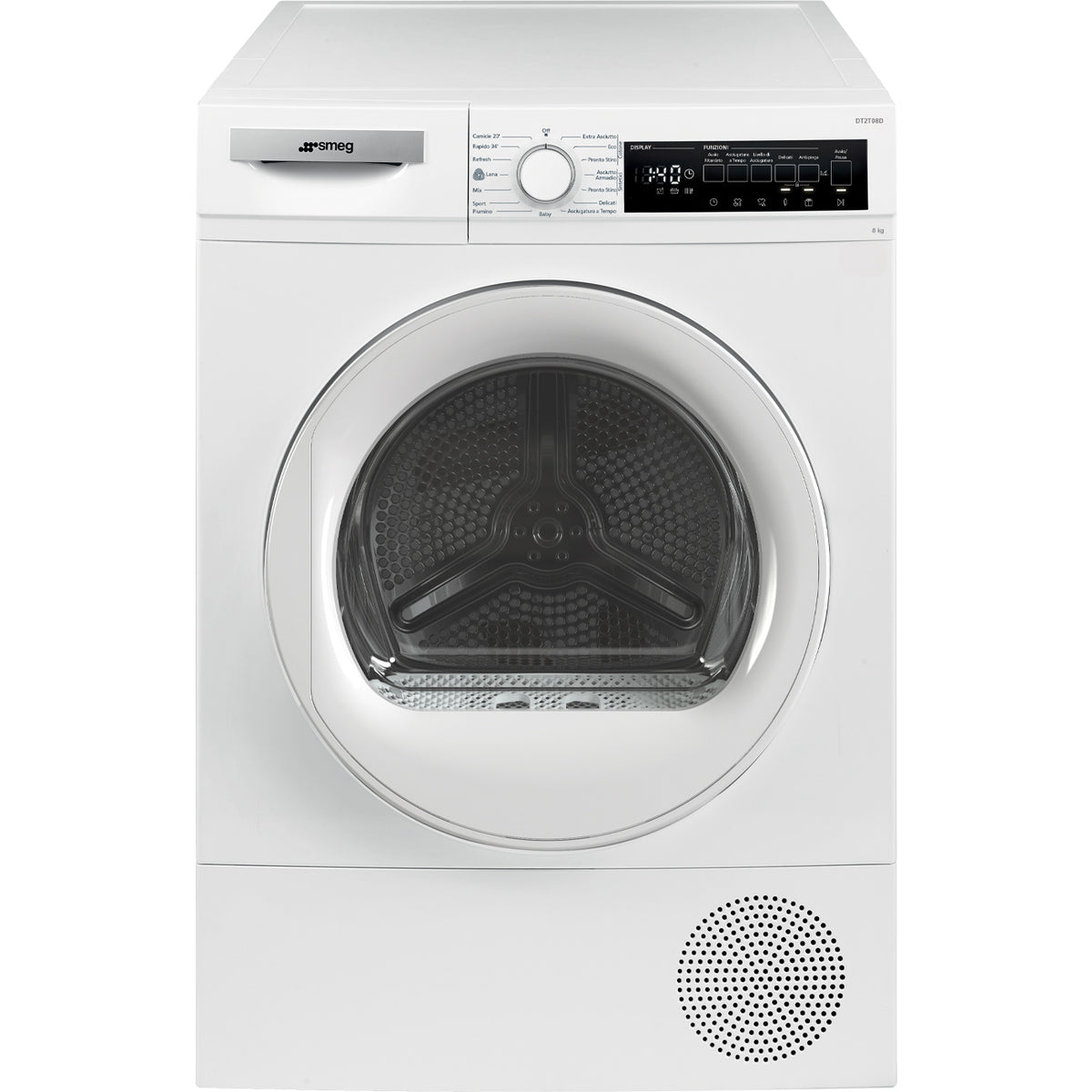 Smeg DT2T08D Asciugatrice A Libera Installazione 8 Kg, Classe D, Bianca