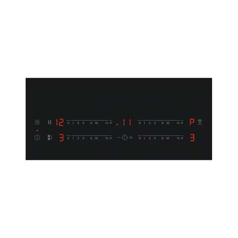 Electrolux EIV83443CT Piano Cottura a Induzione Matt Serie 600 Bridge 80 cm, 4 Zone, Hob2Hood, Nero Opaco