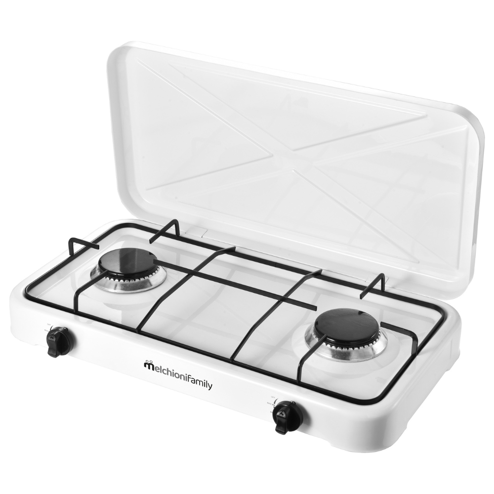 Melchioni Family Fornello A Gas Minerva 2 New 2 Fuochi Bianco