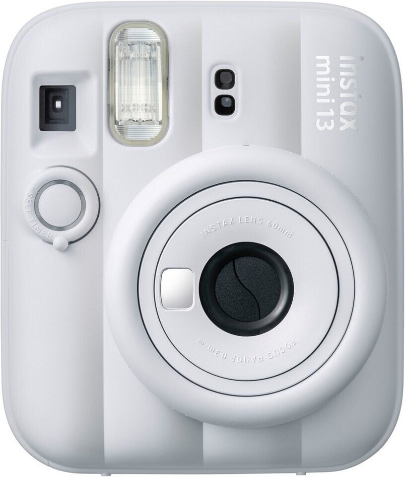 Fujifilm Fotocamera Istantanea instax mini 13 Clay White 60 mm Autoscatto 2 e 10 Secondi