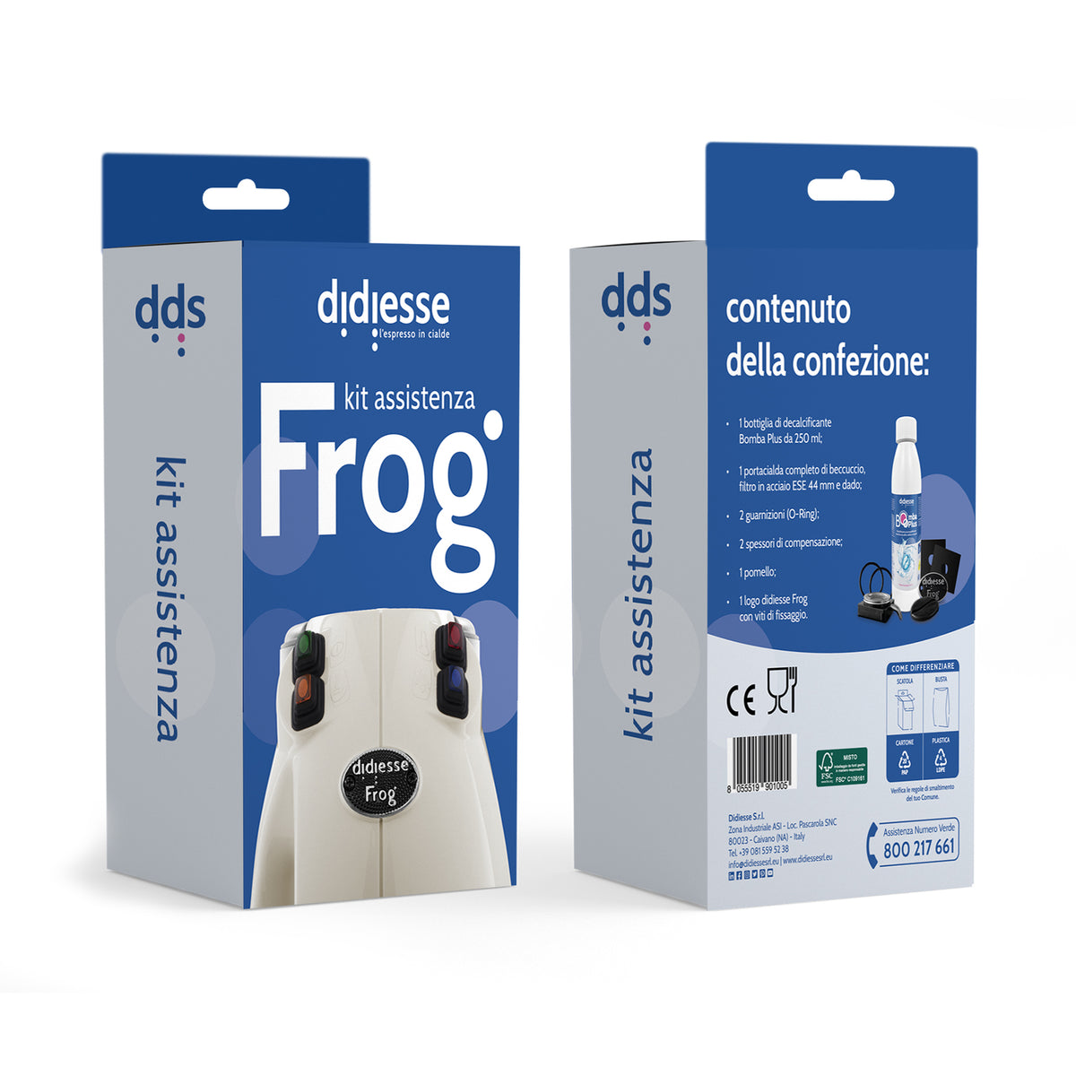 Didiesse Kit Manutenzione per Macchina da Caffè a Cialde Frog