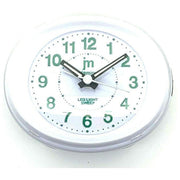 Lowell JA-7119B Sveglia Analogica da Tavolo Bianca con Snooze e Luce