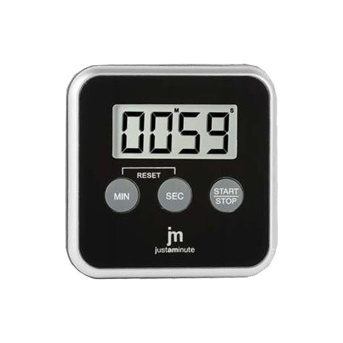 Lowell JT-5416N Timer Contaminuti Digitale Nero con Cronometro e Allarme