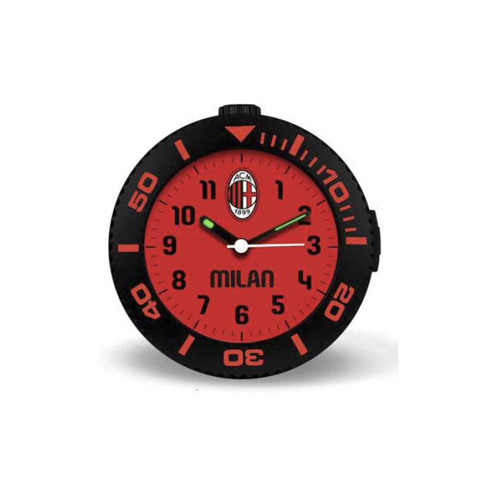 Lowell JA7114MI1 Sveglia Analogica Da Tavolo Ac Milan