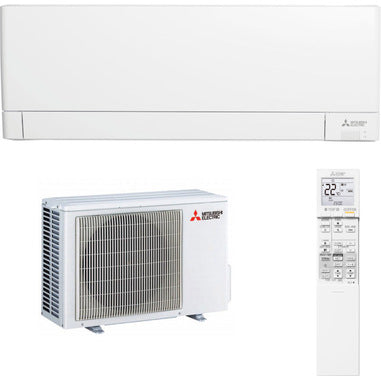 Mitsubishi Electric MUZ-AY35VG Condizionatore Fisso, Inverter, Unità Interna e Esterna, Bianco