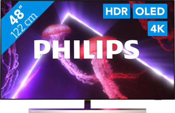 Philips 48OLED807/12 TV 121,9 cm (48") 4K Ultra HD Smart TV Wi-Fi Metallico
