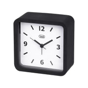 Trevi Orologio Sveglia SL 3820/BK al Quarzo Silenzioso con Cover in Silicone Nero