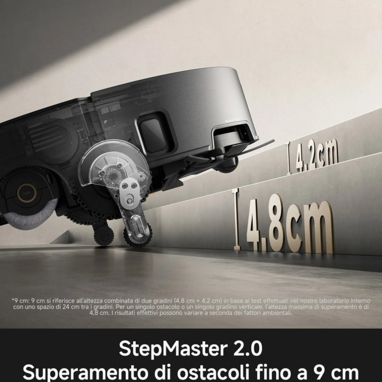 MOVA Z70 VIM Ultra Roller Complete Robot Aspirapolvere e Lavapavimenti 36.000 Pa con Base Multifunzione Wi-Fi Nero