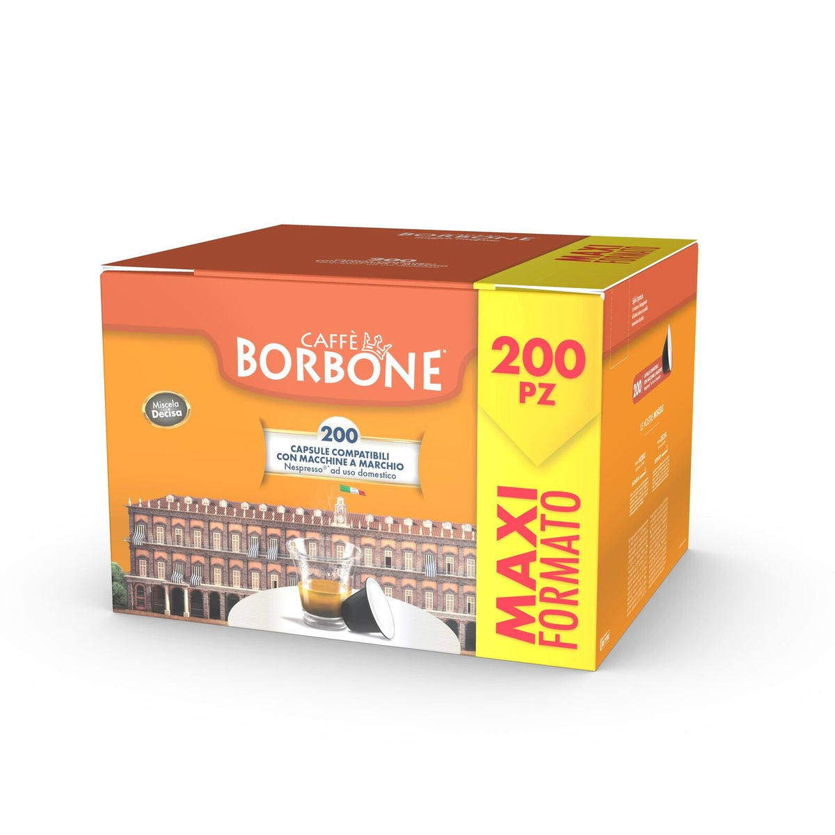 Caffè Borbone Miscela Decisa in capsule 200pz per macchine da caffè Lavazza® A Modo Mio®