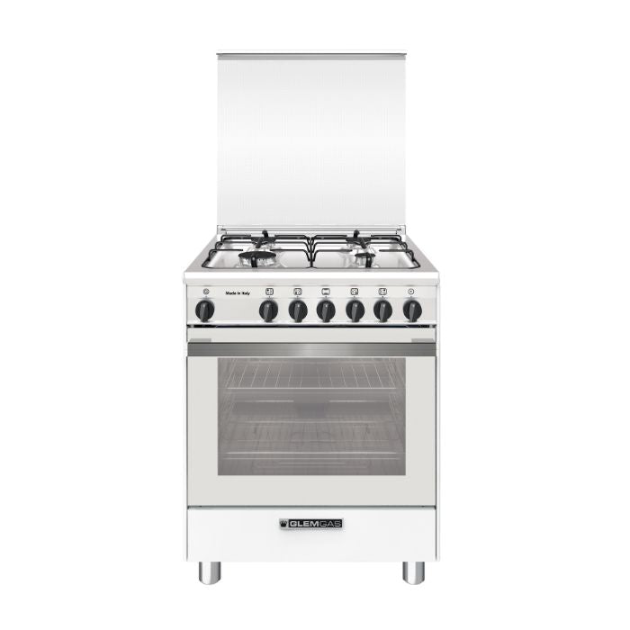 Glem Gas SA664VWH Cucina Multifunzione con Forno a Gas Ventilato 60 x 60
