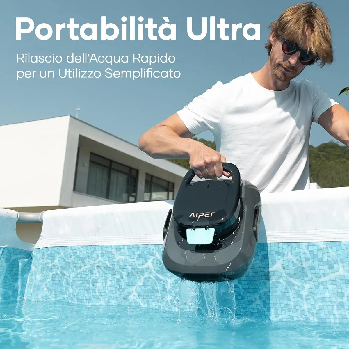 Aiper Scuba SE Robot Pulisci Piscina Senza Fili