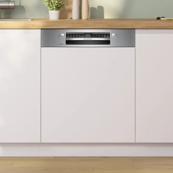 Bosch SMI4EVS08E lavastoviglie da incasso Serie 4 frontalino in acciaio spazzolato CLASSE C