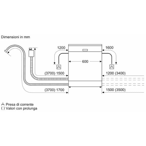 Bosch SMS2ITW33E Serie 2 lavastoviglie libera installazione