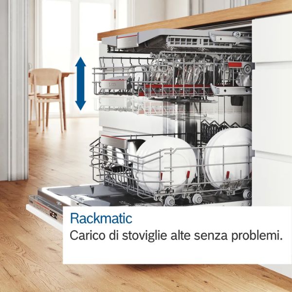Bosch SMU6ECS12E Serie 6 Lavastoviglie da incasso sottopiano 60 cm Acciaio spazzolato