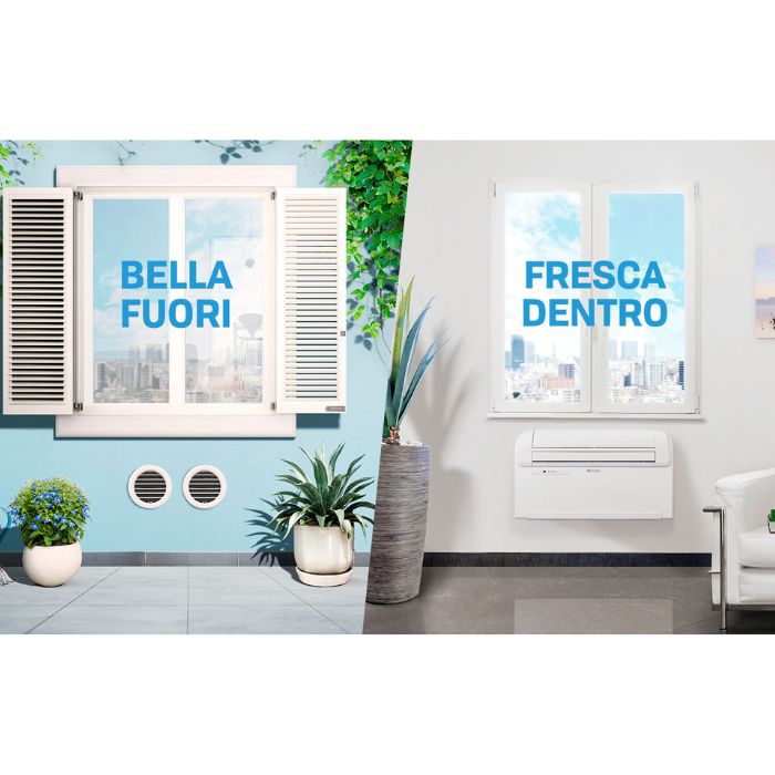 Olimpia Splendid Unico Easy S2 Condizionatore A Pompa Di Calore, Monoblocco, Senza Bisogno Di Unità Esterna