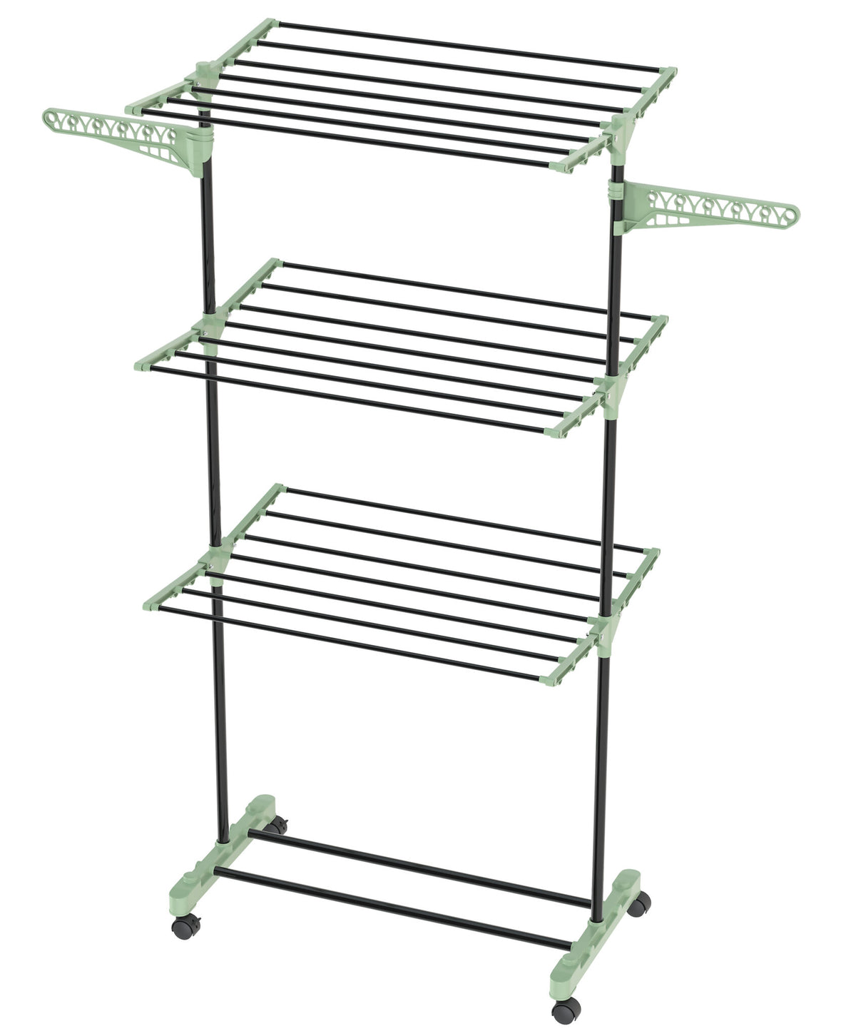 Colombo Stendibiancheria Verticale Cactus ST1016S 16 m 3 Livelli con Ruote e Portagrucce