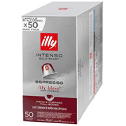 Illy Capsule Compatibili Nespresso Intenso Promopack 50 Capsule in Alluminio