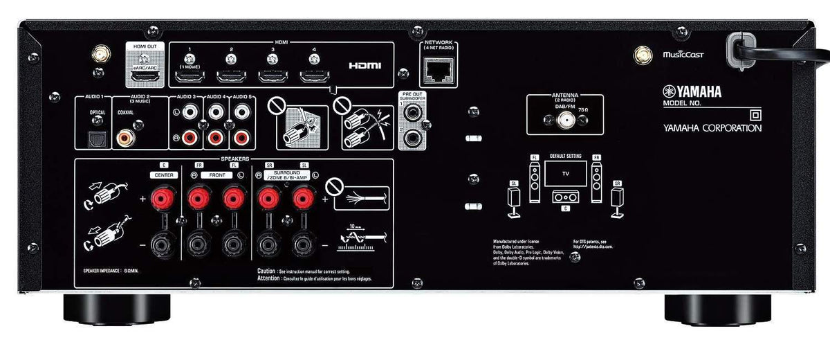 YAMAHA SINTOAMPLI TSR-400 BL NERO