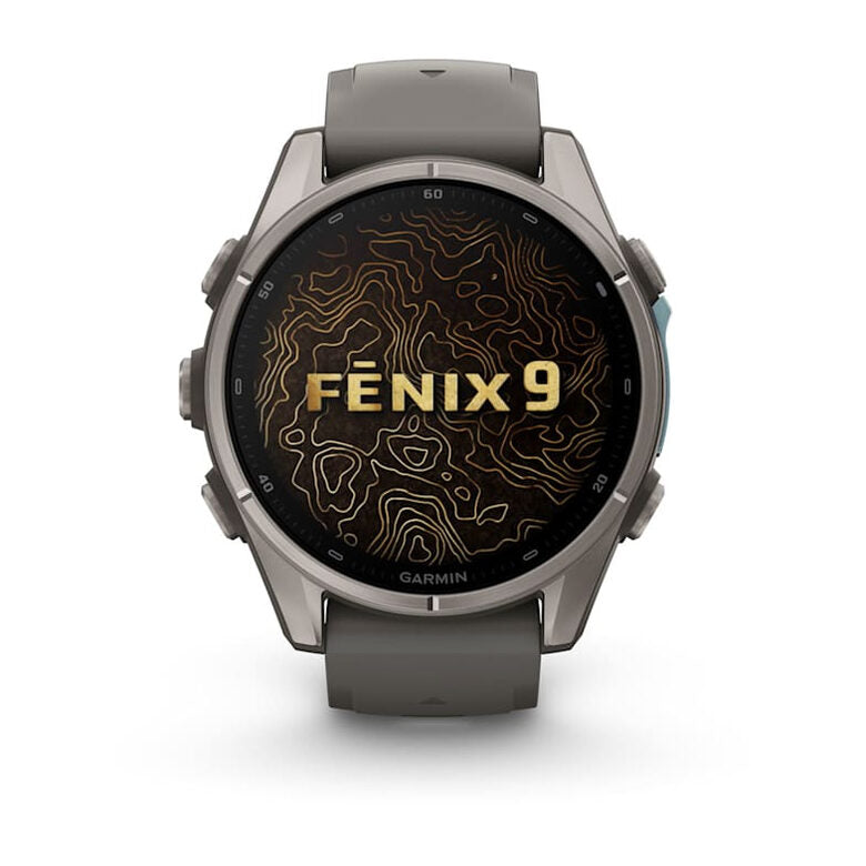Garmin fēnix 9 3,3 cm (1.3") AMOLED 43 mm Digitale 416 x 416 Pixel Touch screen Titanio Wi-Fi GPS (satellitare)