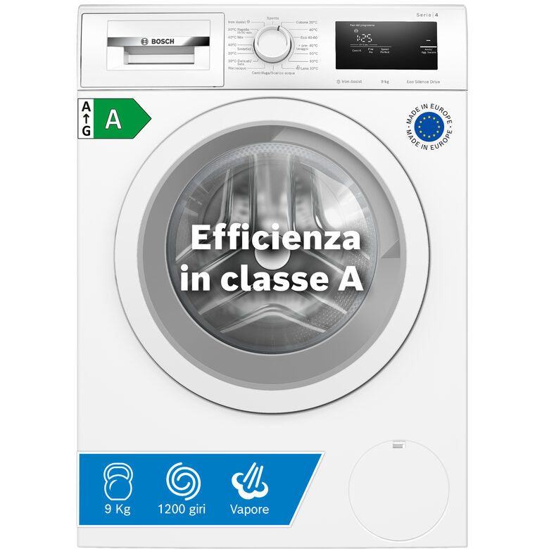 Bosch Serie 4 WAN24009II lavatrice Caricamento frontale 9 kg 1200 Giri/min A Bianco
