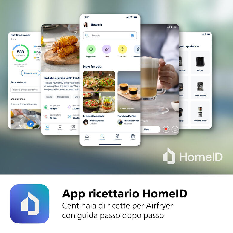Philips 3000 series NA342/00 Airfryer 7.2 L, Friggitrice ad aria 16 in 1, App ricettario